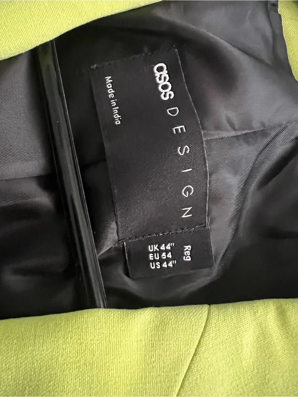 ASOS Bright Lime Cropped Suit Jacket and Matching Trousers